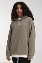 DICETINY Basic Back Logo Print Hoodie