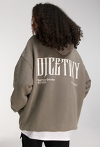 DICETINY Basic Back Logo Print Hoodie