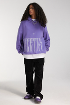 DICETINY Distressed Logo Printed Hoodie