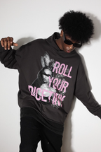 DICETINY Bunny Girl Print Hoodie