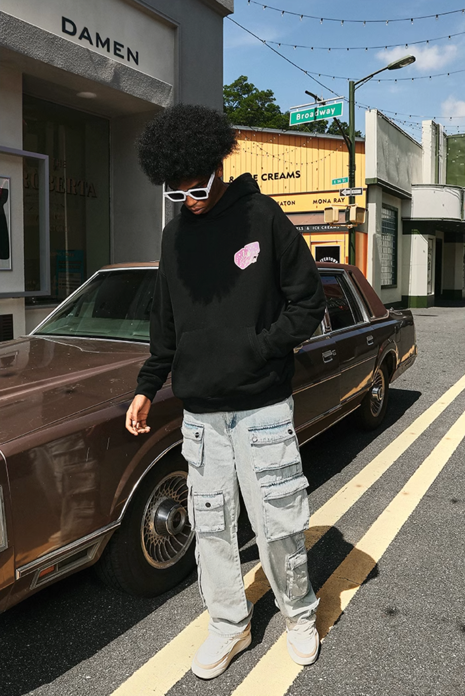 DICETINY Glitter Dice Printed Hoodie