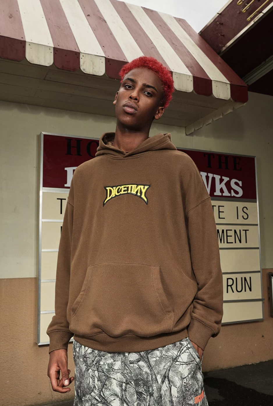 DICETINY 3D Basic Logo Embroidery Hoodie