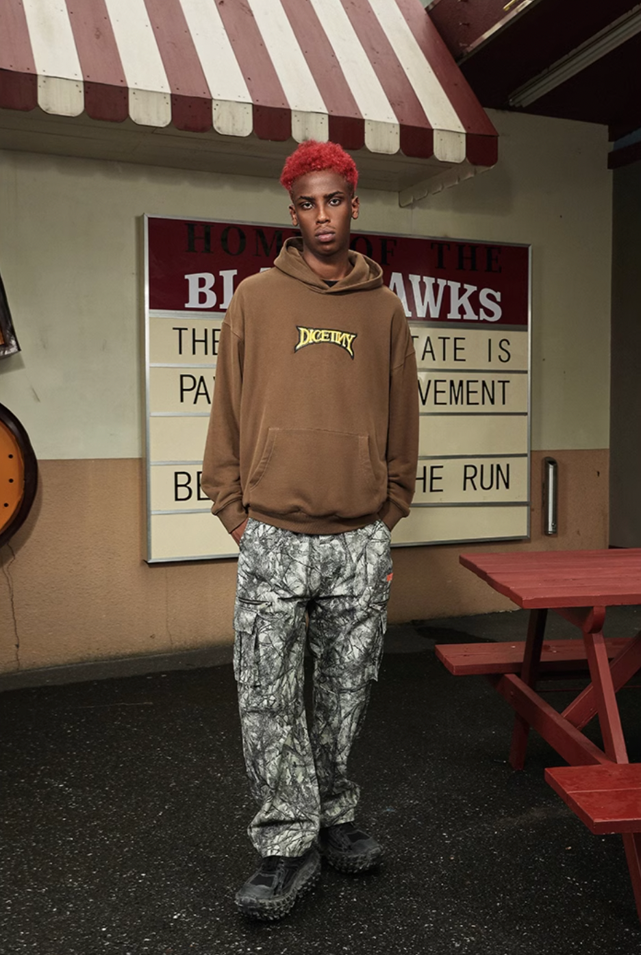 DICETINY 3D Basic Logo Embroidery Hoodie