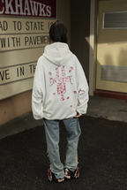DICETINY Lipstick Logo Pattern Printed Hoodie