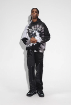 DICETINY Tie Dye Swirl Bone Print Hoodie