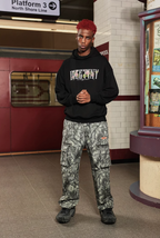 DICETINY Basic Logo Rose Floral Print Hoodie