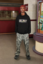 DICETINY Basic Logo Rose Floral Print Hoodie