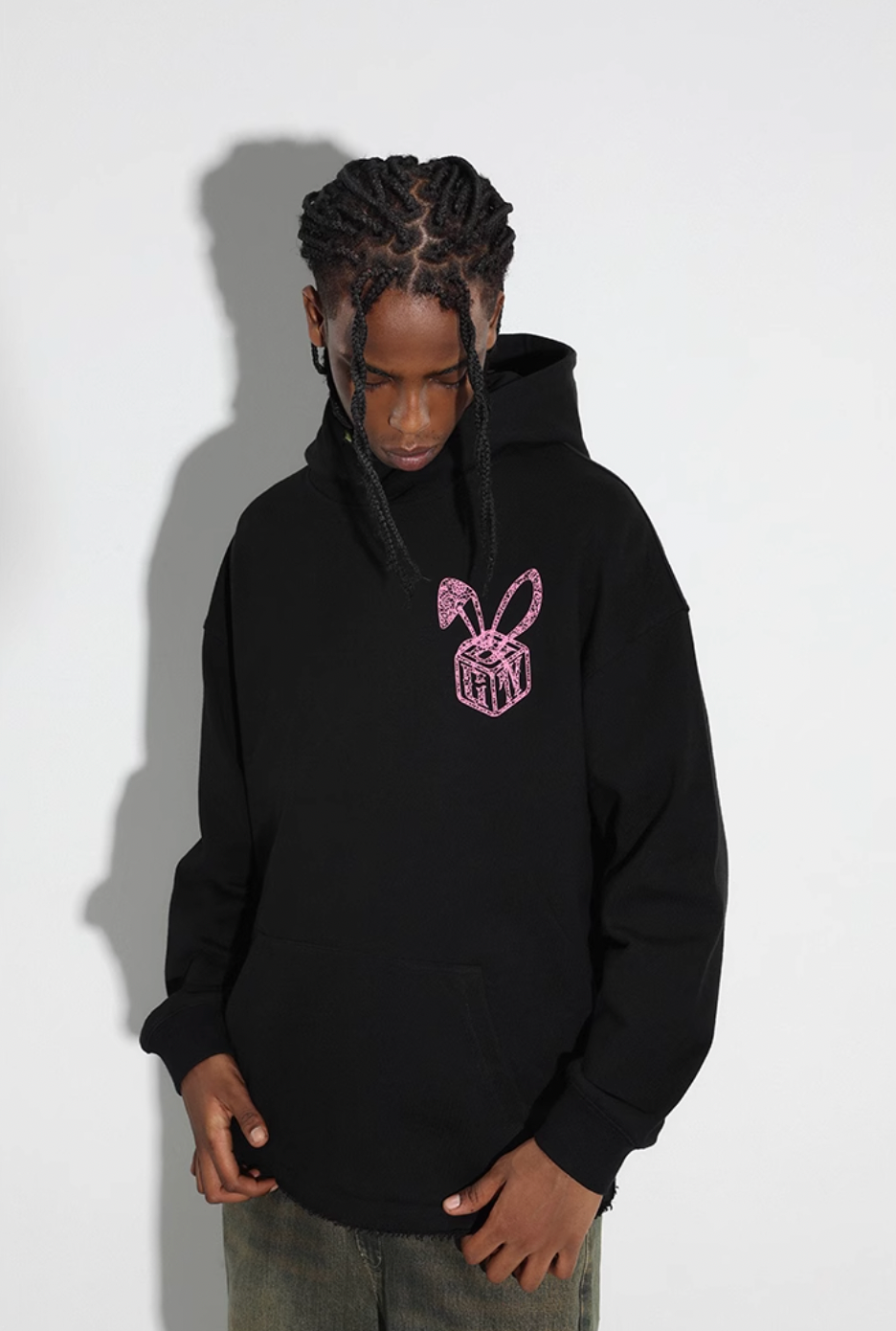 DICETINY Bunny Girl Lace Logo Hoodie