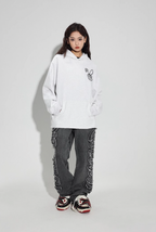 DICETINY Bunny Girl Lace Logo Hoodie