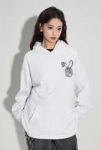 DICETINY Bunny Girl Lace Logo Hoodie