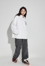 DICETINY Bunny Girl Lace Logo Hoodie