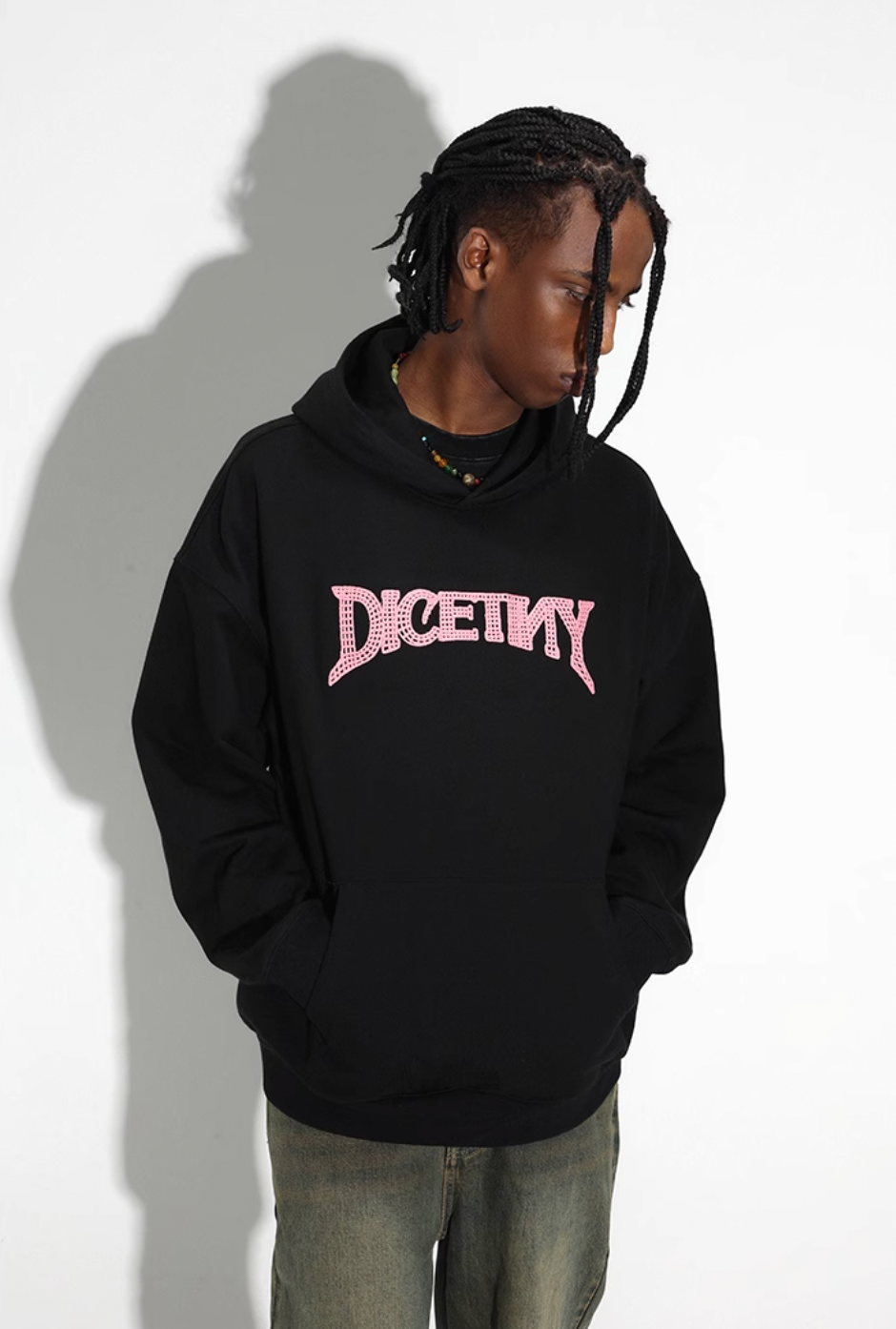 DICETINY Chain Embroidered Logo Hoodie