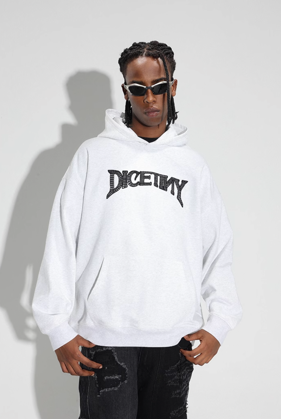 DICETINY Chain Embroidered Logo Hoodie