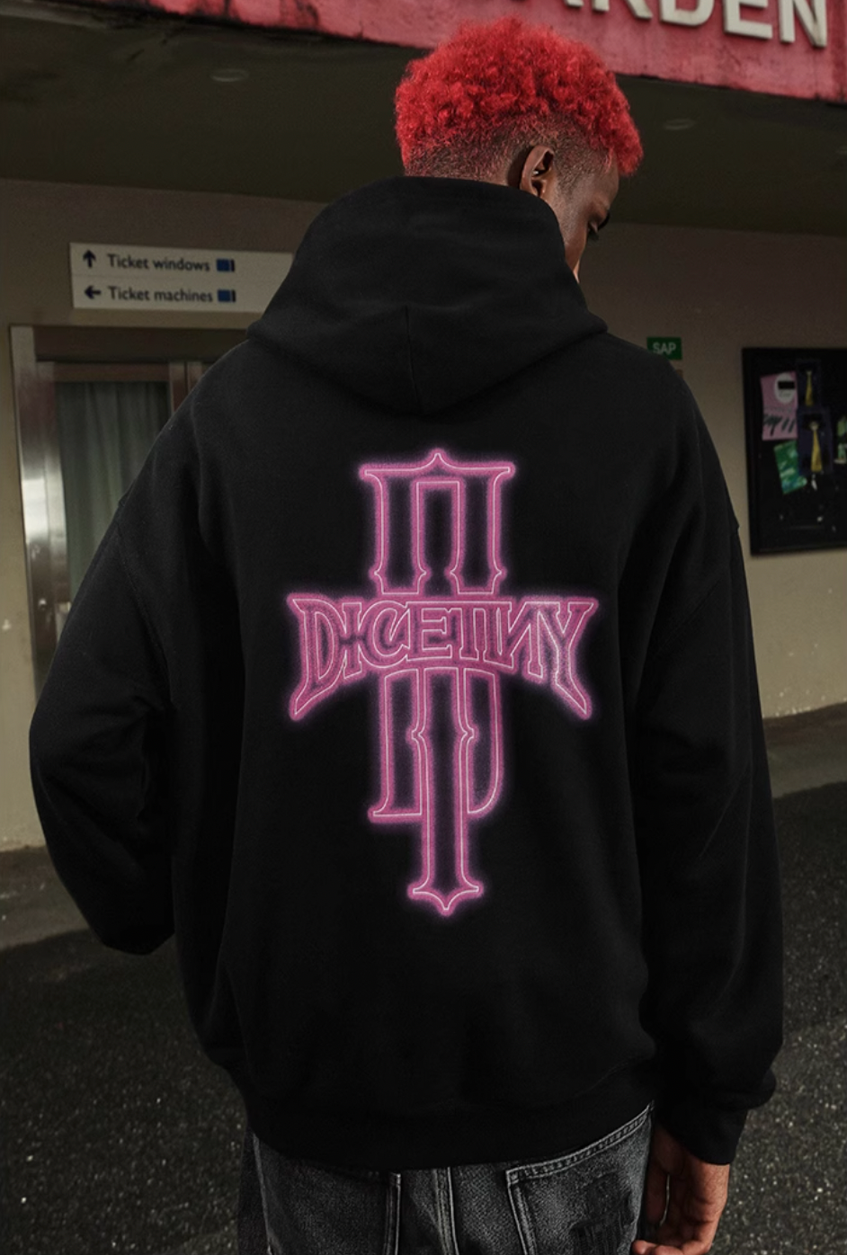 DICETINY Glowing Logo Hoodie