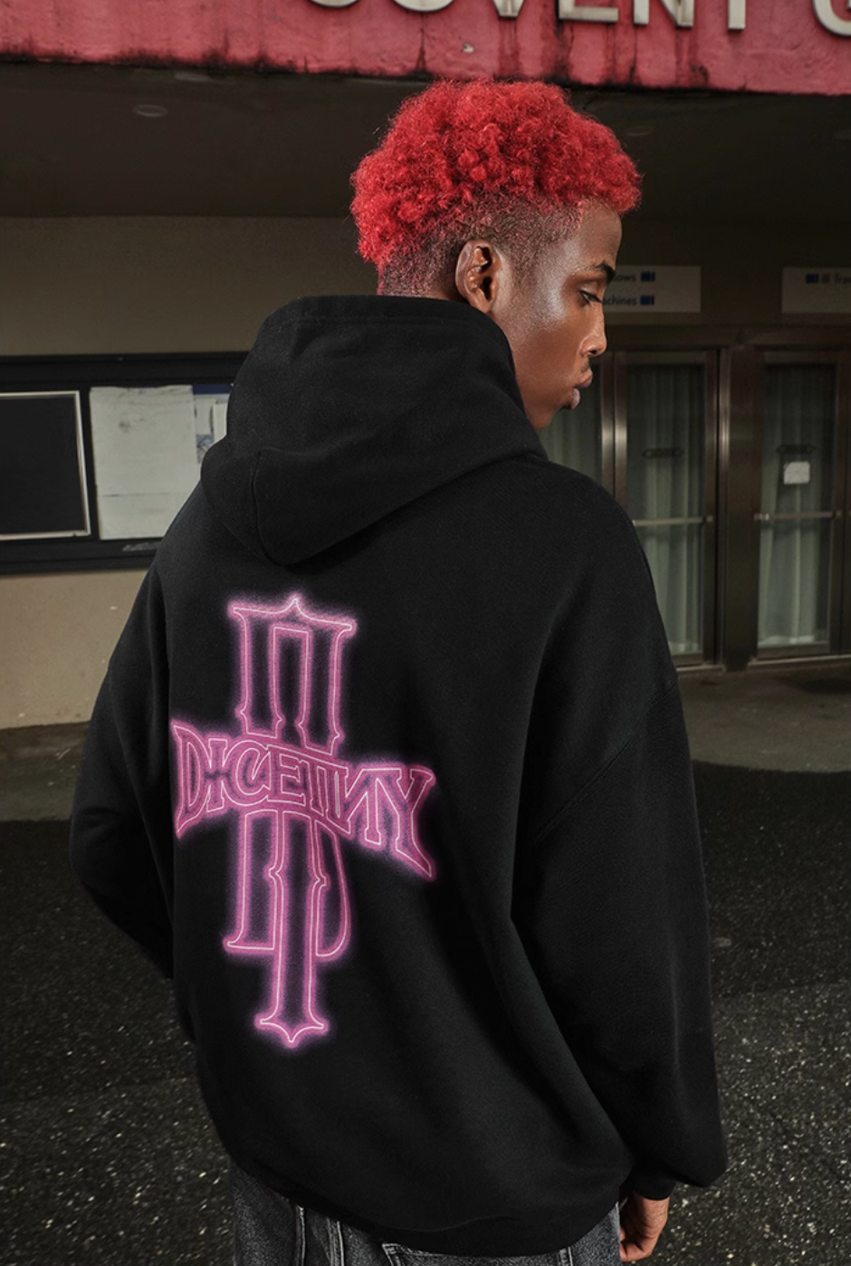 DICETINY Glowing Logo Hoodie