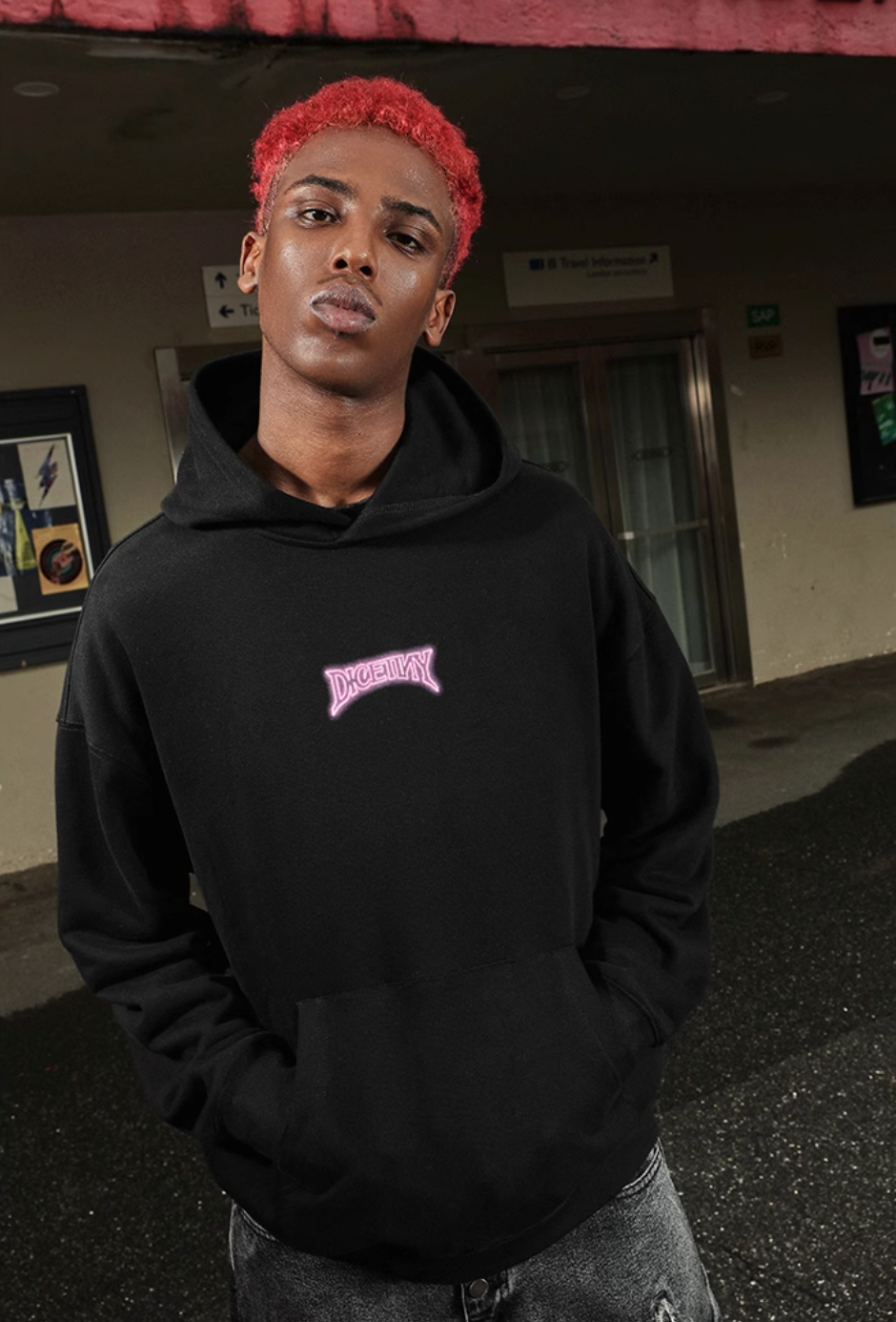 DICETINY Glowing Logo Hoodie