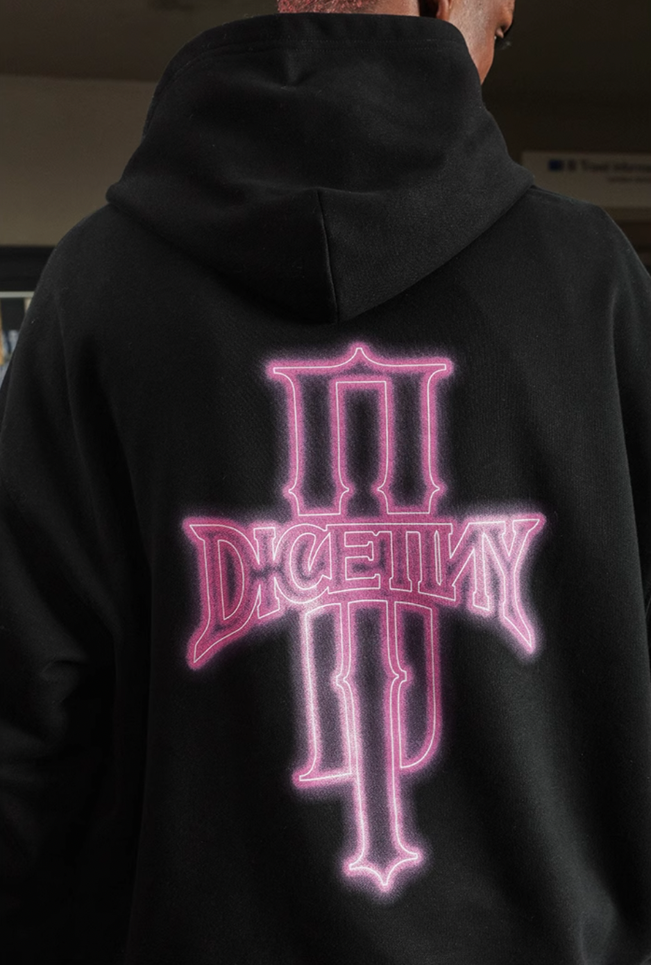 DICETINY Glowing Logo Hoodie