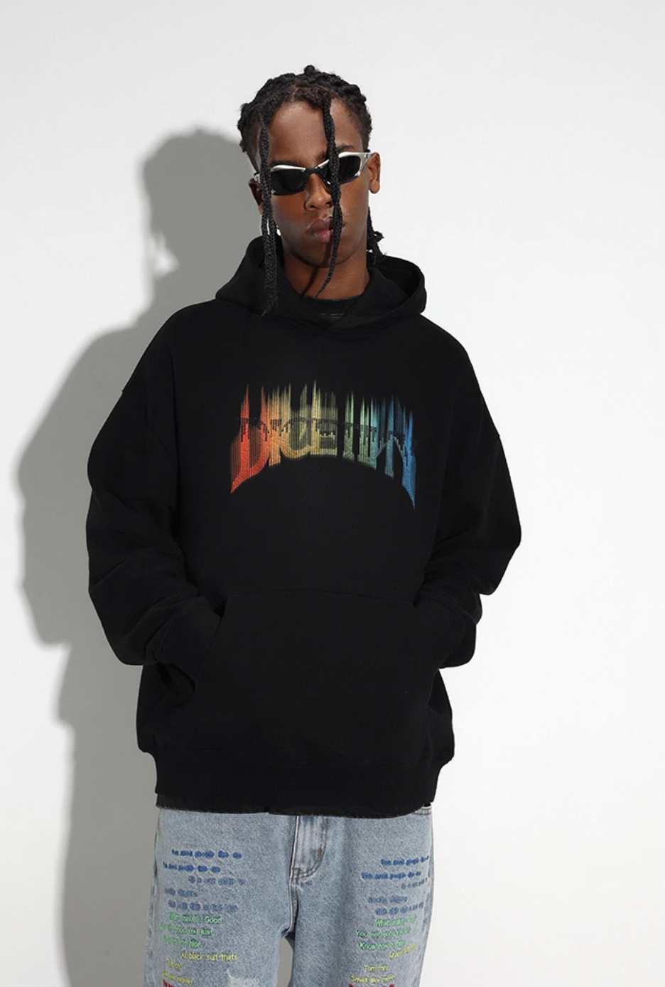 DICETINY Musical Notes Logo Printed Hoodie