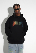 DICETINY Musical Notes Logo Printed Hoodie