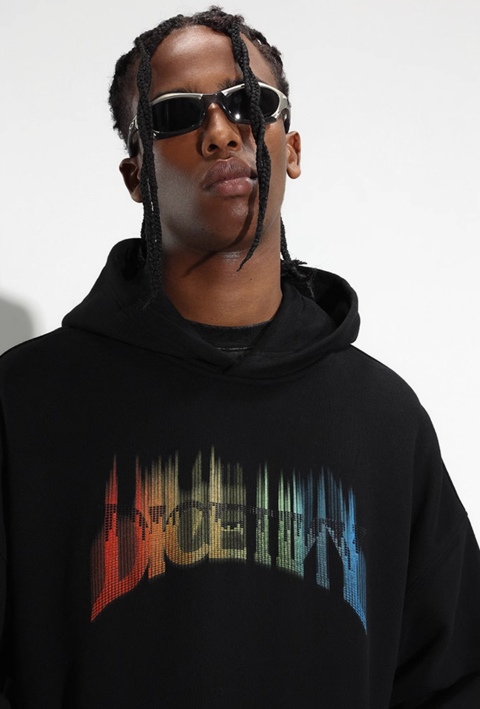 DICETINY Musical Notes Logo Printed Hoodie