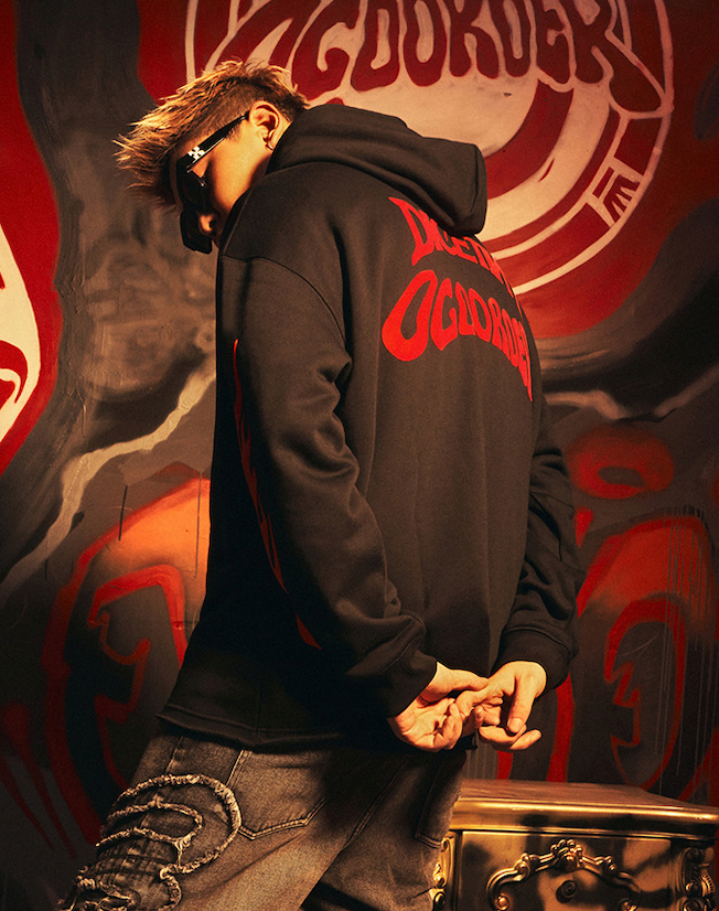 DICETINY x OLD ORDER Flame Dice Foam Printing Hoodie