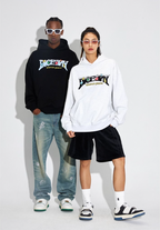 DICETINY Comics Logo 3D Embroidery Hoodie