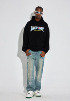 DICETINY Comics Logo 3D Embroidery Hoodie