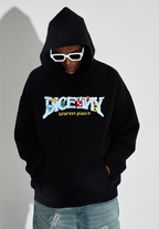 DICETINY Comics Logo 3D Embroidery Hoodie