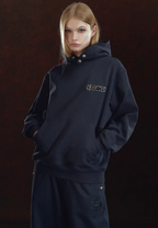 DICETINY Metal Logo & Button Hoodie