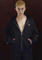 DICETINY Metal Logo Zip Up Hoodie
