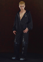DICETINY Metal Logo Zip Up Hoodie
