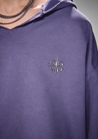 DICETINY Metal Wire Logo Cut Off Hoodie