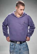 DICETINY Metal Wire Logo Cut Off Hoodie