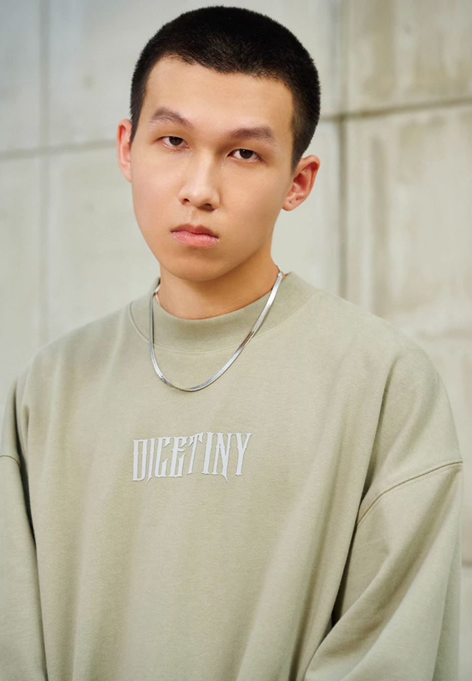DICETINY Basic Logo Printed Sweatshirt
