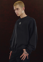 DICETINY Metal Logo Basic Sweatshirt