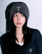 Small Town Kid 3D Metal Logo Beanie