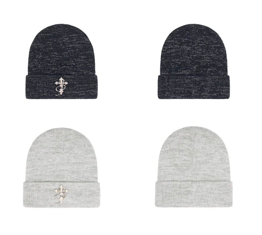 Small Town Kid 3D Metal Logo Beanie
