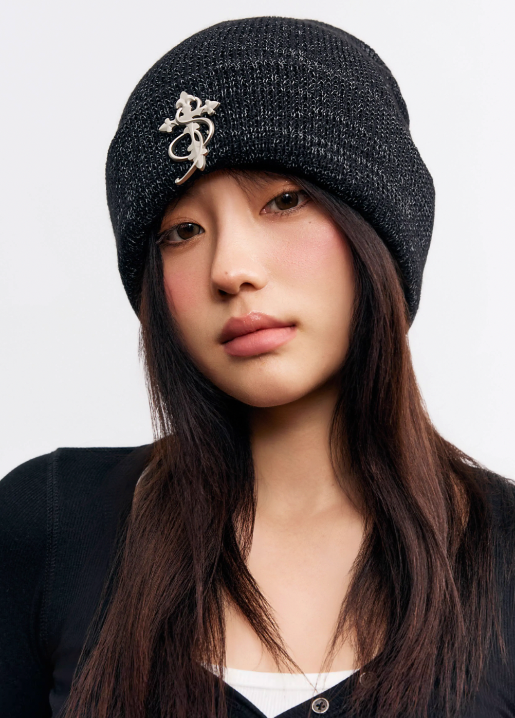Small Town Kid 3D Metal Logo Beanie