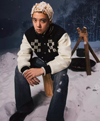 YADcrew Pearl Checkerboard Varsity Jacket