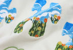YADcrew Blue Sky Flower Puzzle Embroidery Hoodie