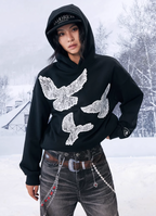 YADcrew Lace Peace Dove Hoodie