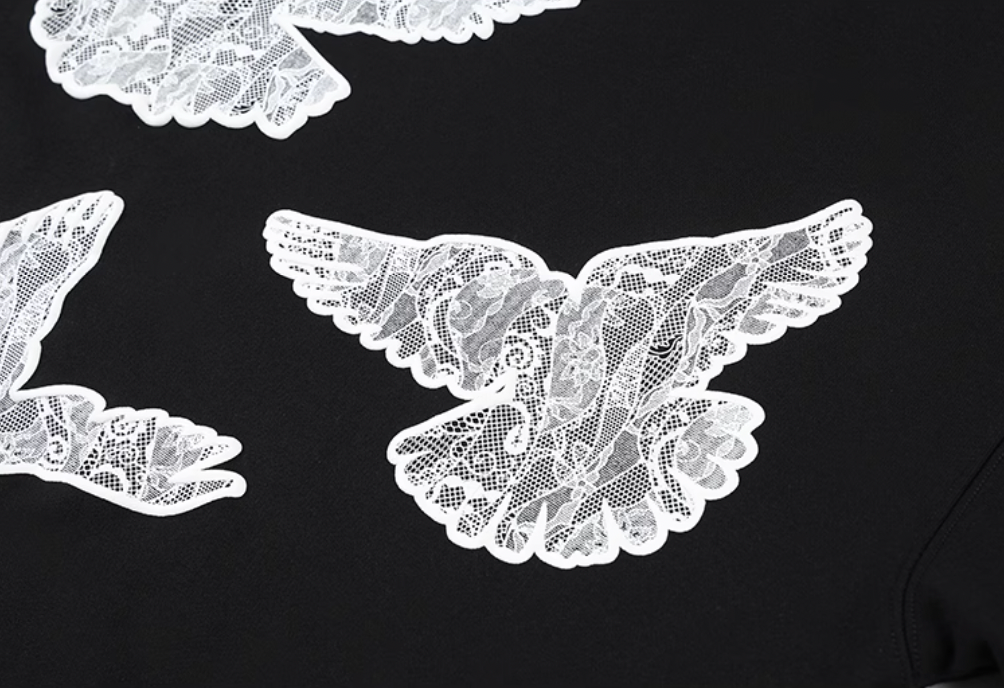 YADcrew Lace Peace Dove Hoodie