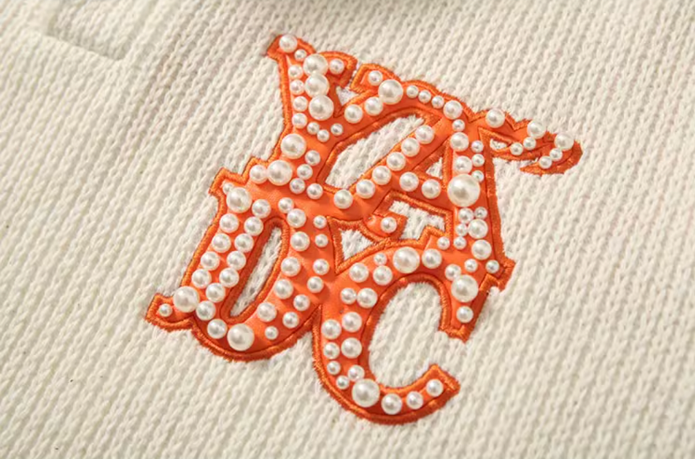 YADcrew Pearl Logo Double Collar Polo Knit Sweater