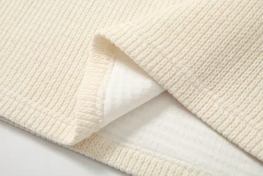 YADcrew Pearl Logo Double Collar Polo Knit Sweater