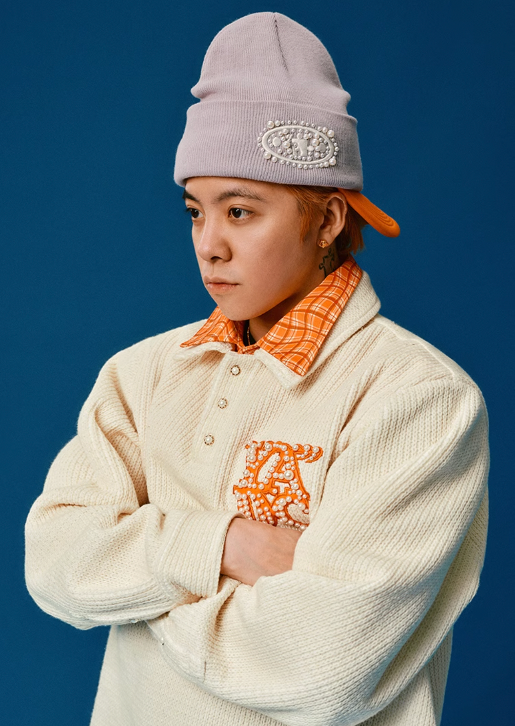 YADcrew Pearl Puzzle Logo Beanie