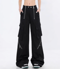 F3F Select  Multi Zipper Patchwork Work Cargo Pants