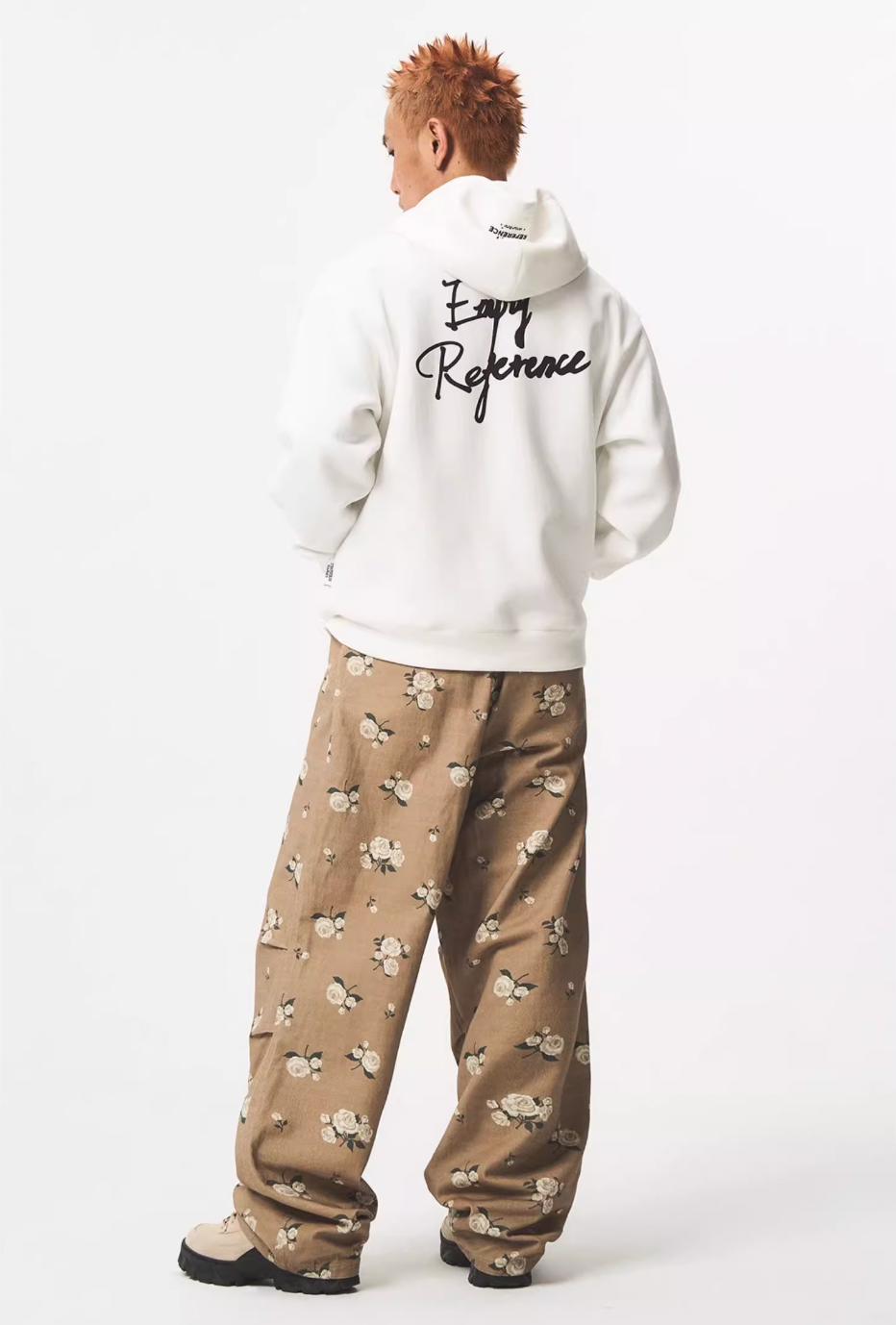 EMPTY REFERENCE Watercolor Rabbit Print Hoodie