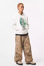 EMPTY REFERENCE Watercolor Rabbit Print Hoodie