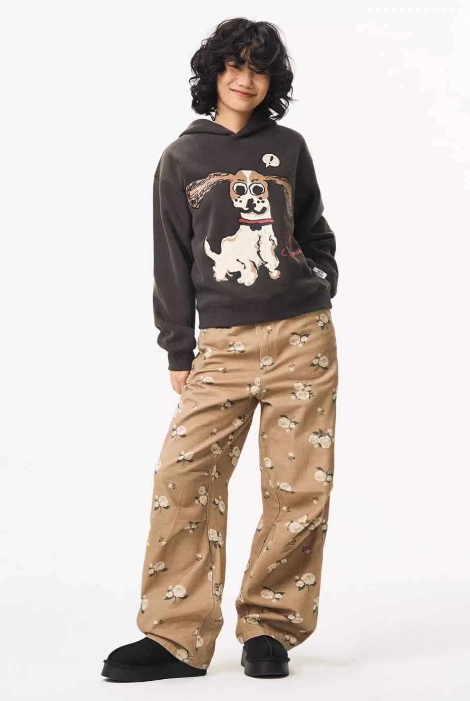 EMPTY REFERENCE Hand Painted Cute Puppy Hoodie