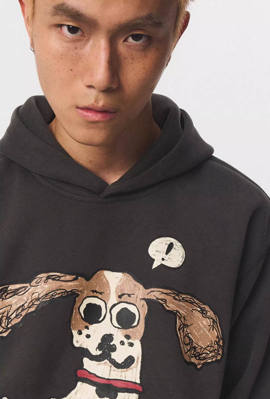 EMPTY REFERENCE Hand Painted Cute Puppy Hoodie
